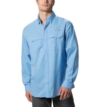 Columbia Overhemd Heren, PFG Low Drag Offshore Long Sleeve Wit, 74QAXVRZU